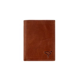 Zoozie Bags Cartera Hombre Piel Auténtica Tostada 10.7x2x8.6 cm